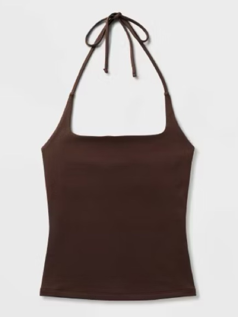 Wild Fable Butterbliss double lined Joy Halter Top in Dark Brown | NWOT - Picture 2 of 9
